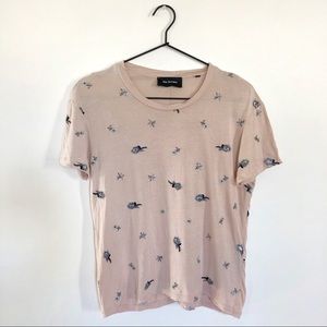 The Kooples | pink embroidered short sleeve T